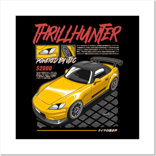 Yellow s2000 Posters and Art